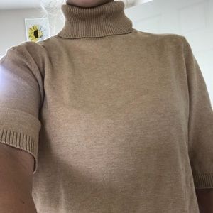Beige Turtleneck